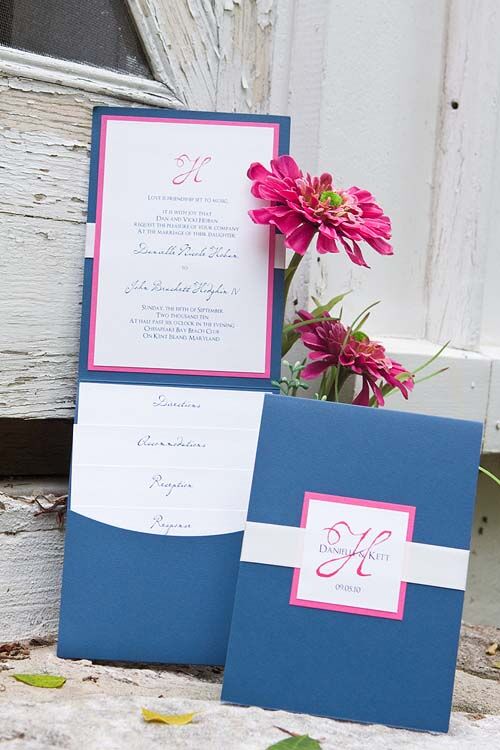 Wedding invitations by Allison Barnhill Designs in Annapolis, MD