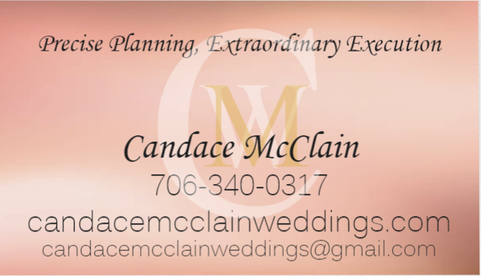 Wedding event planner by Candace McClain Weddings in Athens, GA