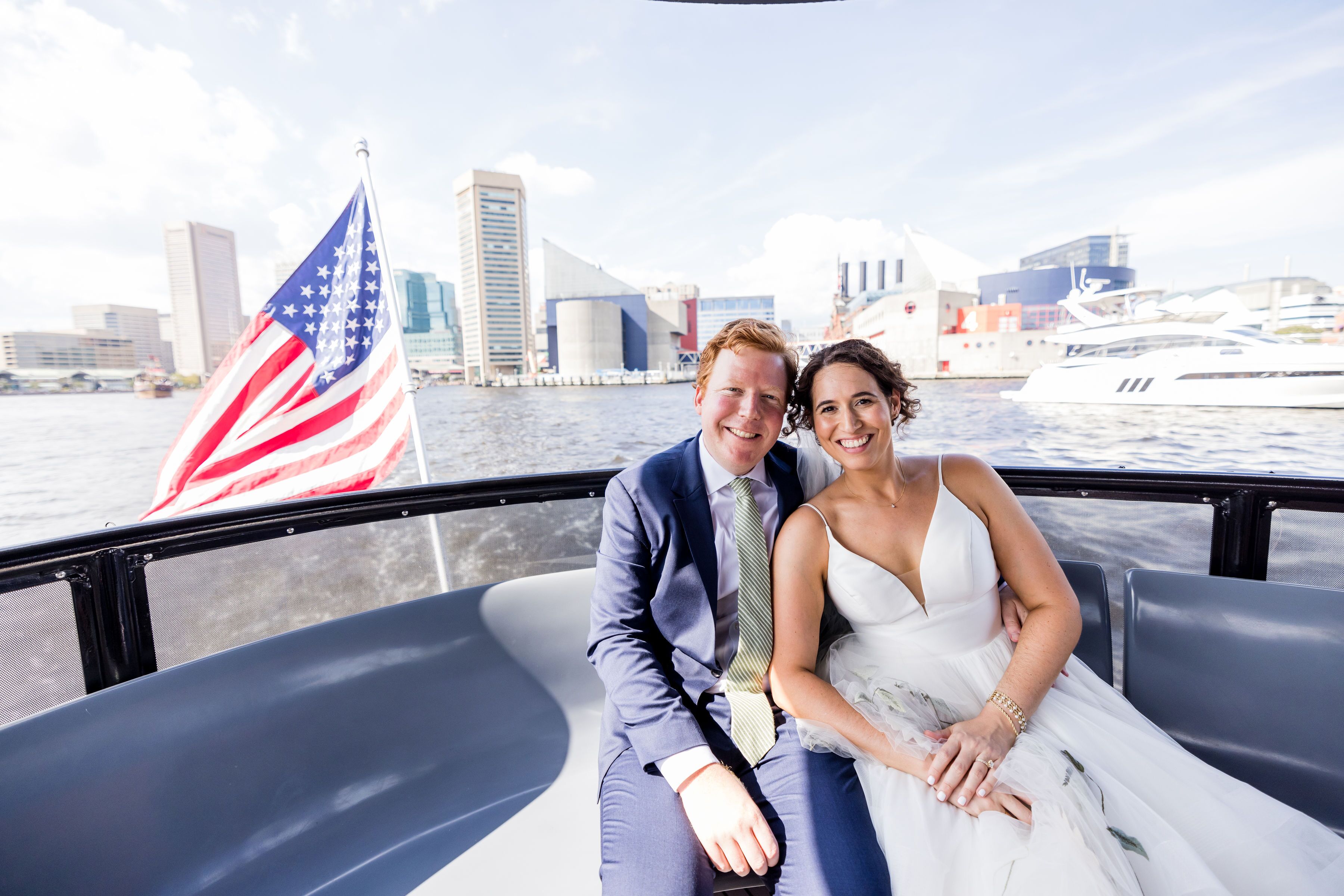 Wedding transportation by Baltimore Water Taxi in Baltimore, MD