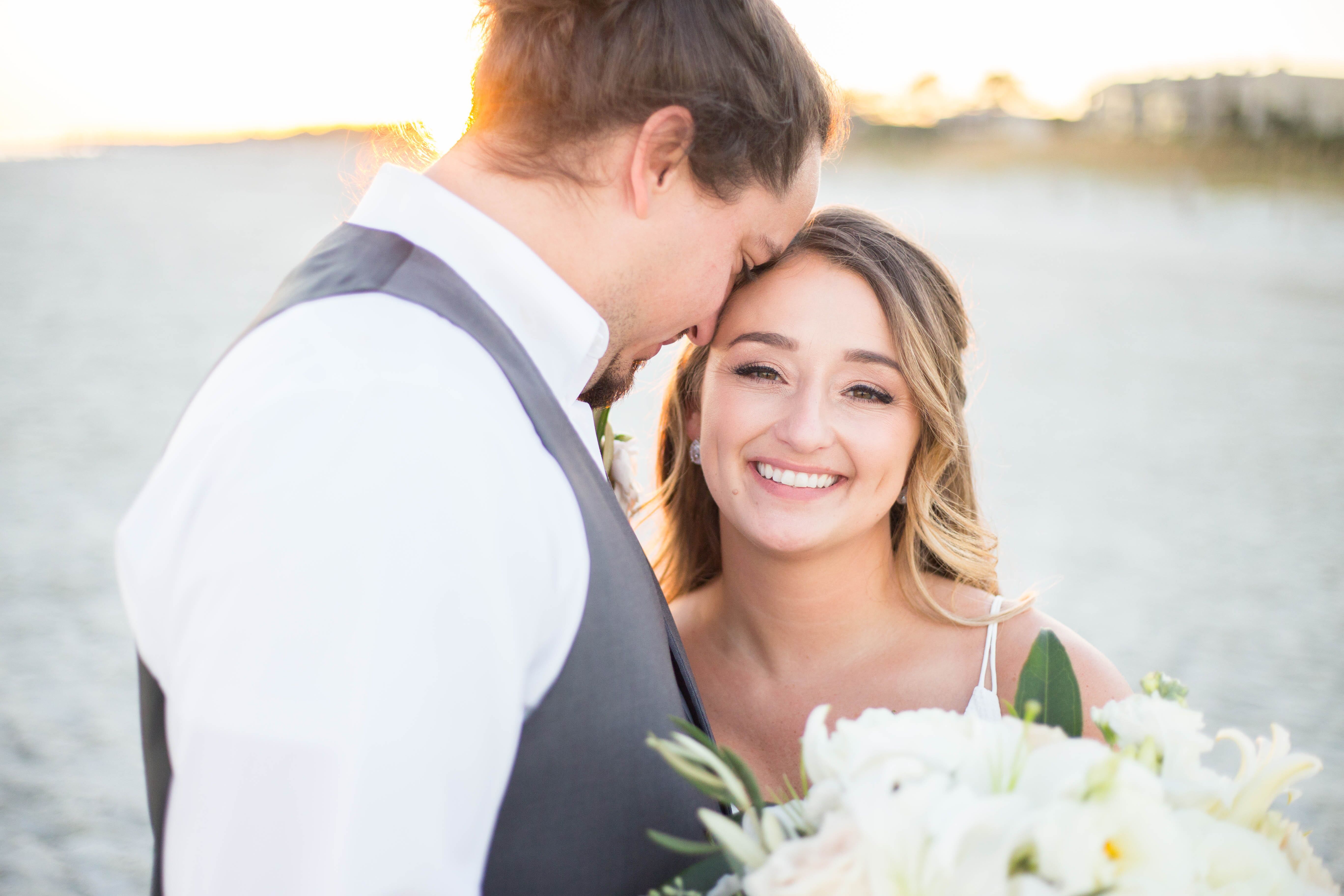Wedding hair & makeup by Strawberry Blonde Salon in Mount Pleasant, SC