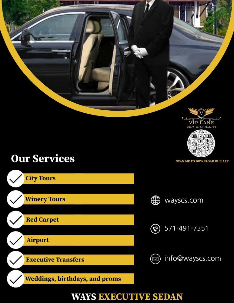 Wedding specialty vendors by Ways Executive Sedan in Chantilly, VA