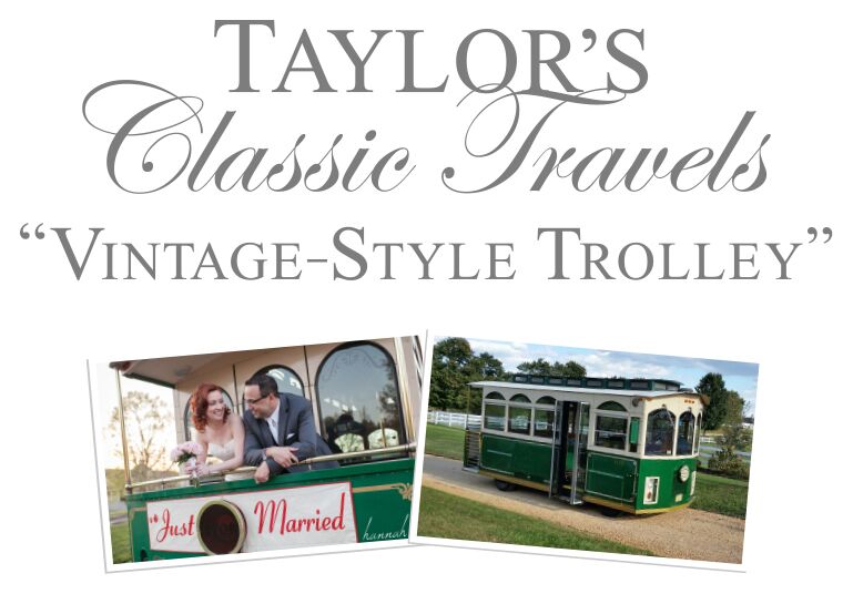 Wedding transportation by Taylor's Classic Travel in Richmond, VA