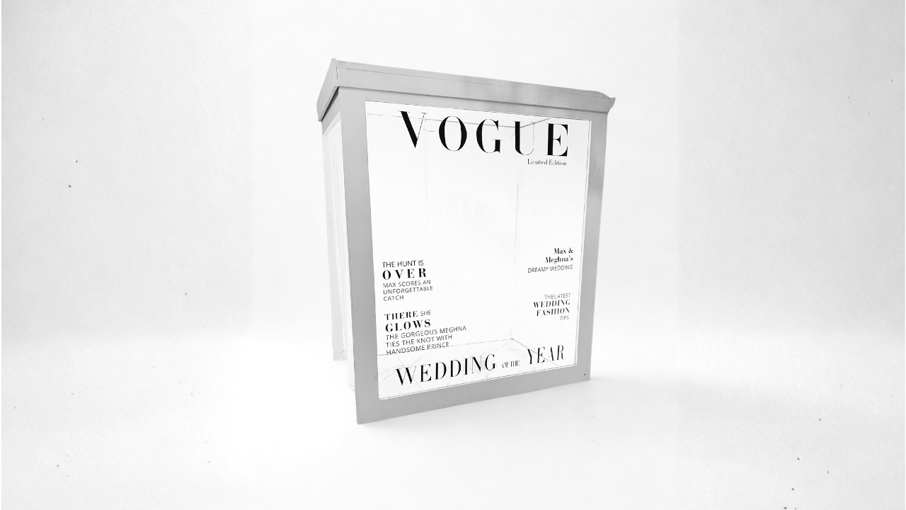 Wedding rentals by DMV Magazine Booth in Leesburg, VA