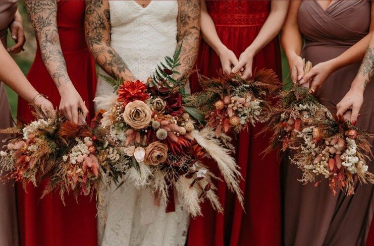 Wedding florist by The Rogue Petal Co. in Baltimore, MD