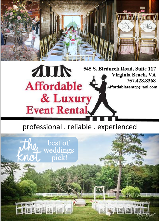 Wedding rentals by Affordable & Luxury Event Rentals in Virginia Beach, VA