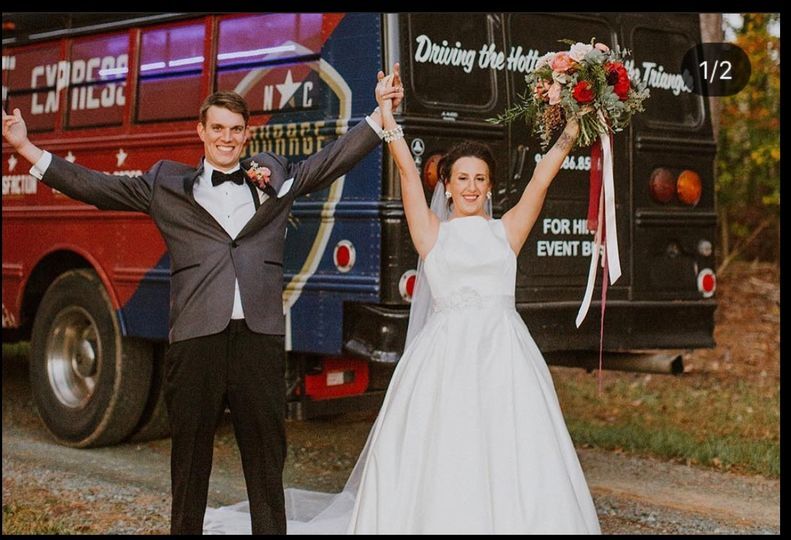 Wedding transportation by Oak City Shuttle in Raleigh, NC