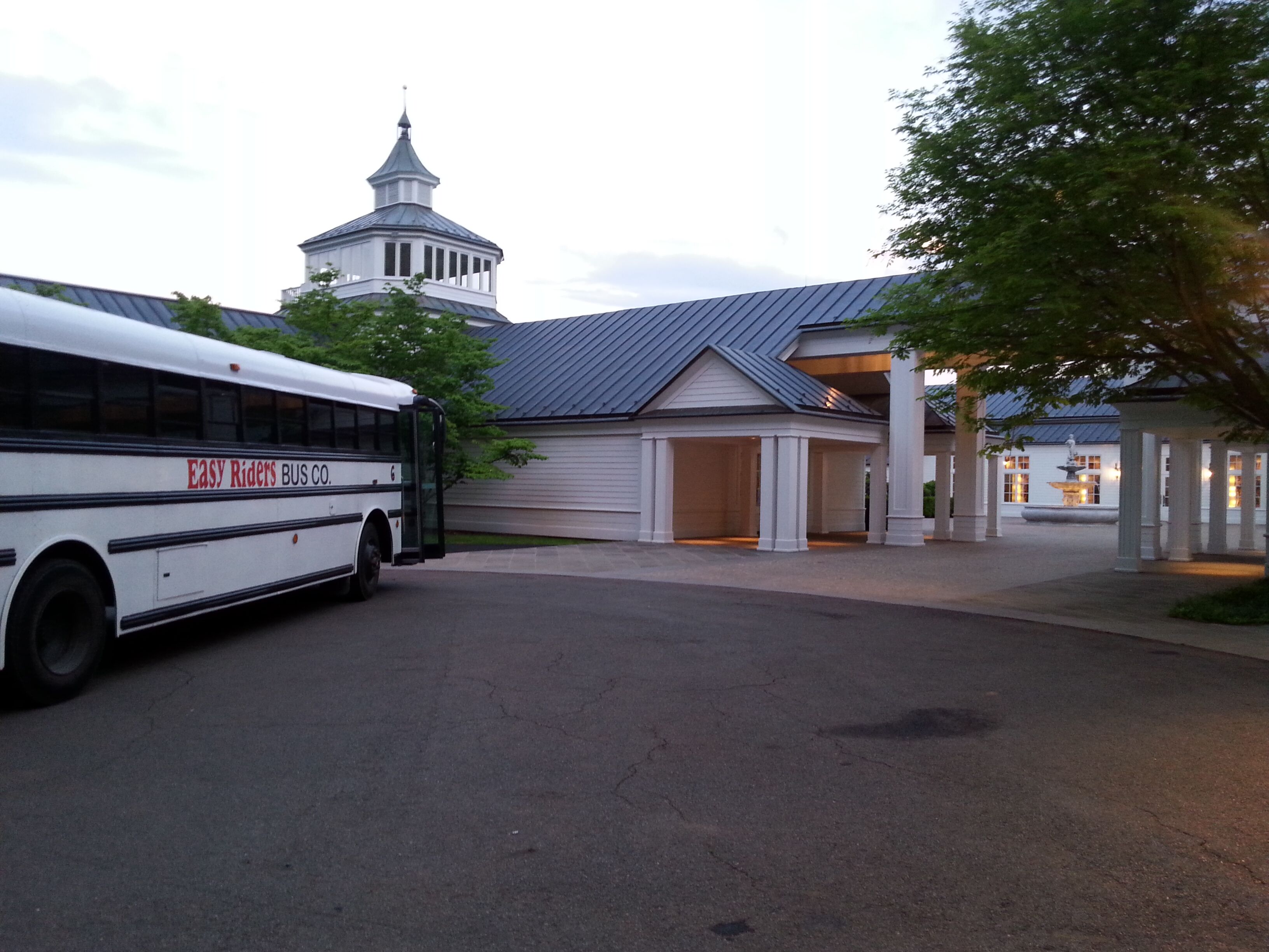 Wedding transportation by Easy Riders Bus Company in Charlottesville, VA