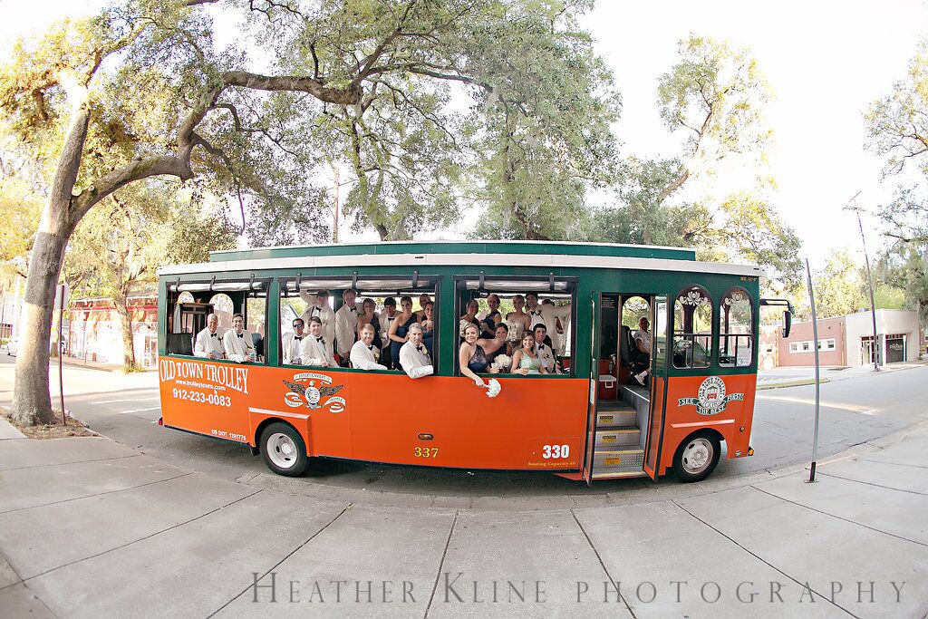 Wedding specialty vendors by Old Town Trolley & American Prohibition Museum in Savannah, GA