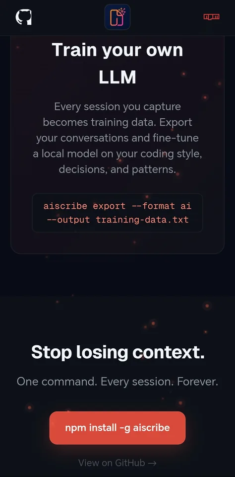 AiScribe: Efficient AI Session Logging
