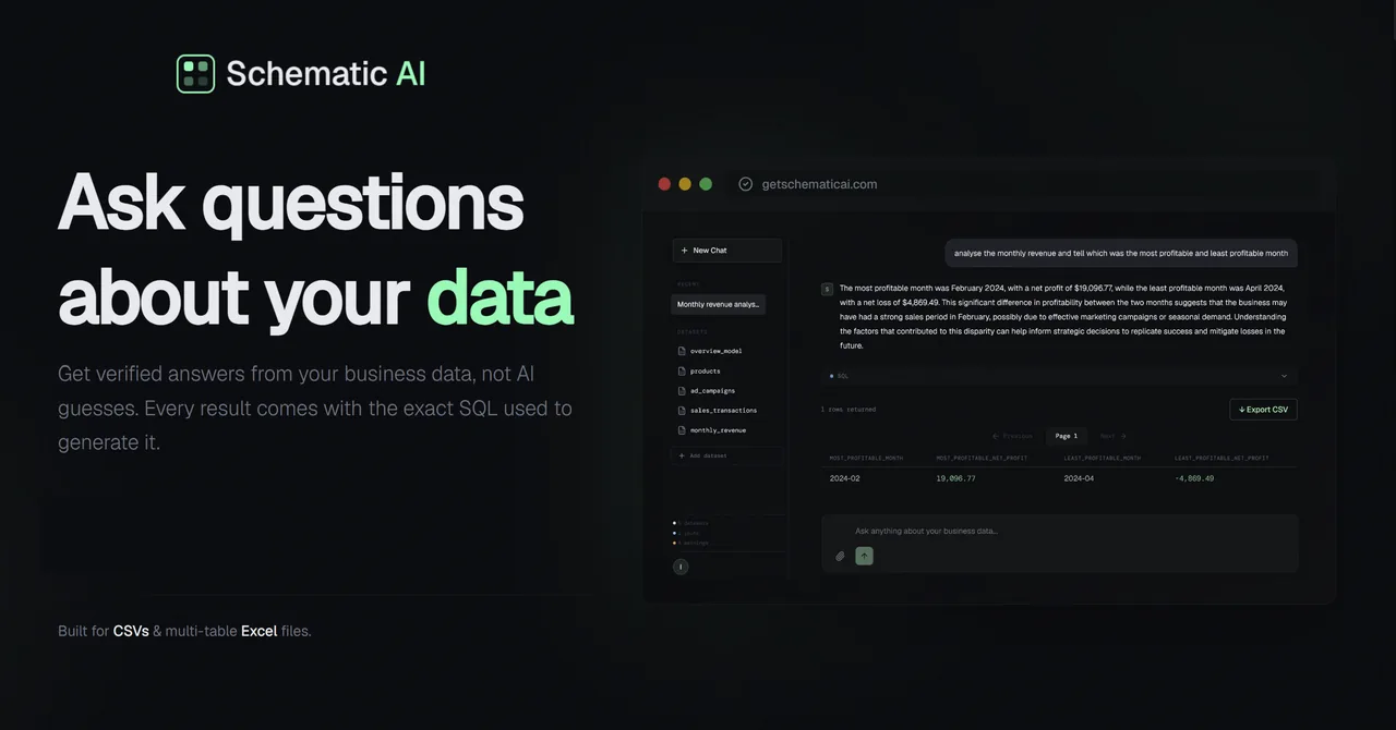 Data Insights with Schematic AI