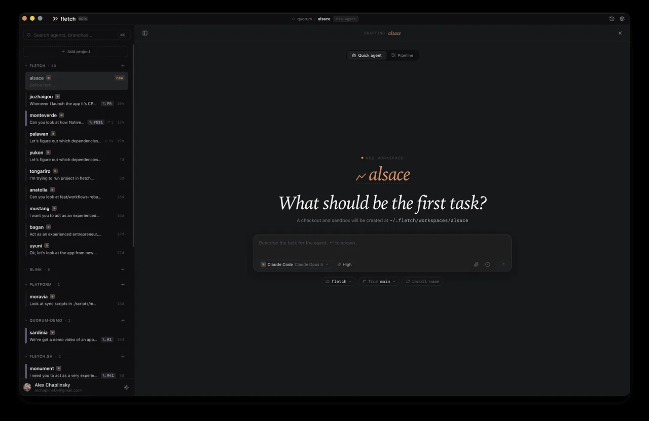 Fletch: IDE for Agentic Engineering on macOS