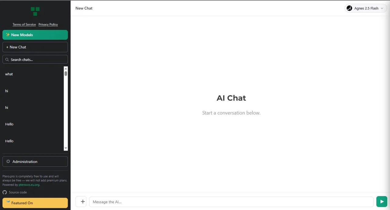 Ptero: Free AI Chat Platform for Developers and Creators preview